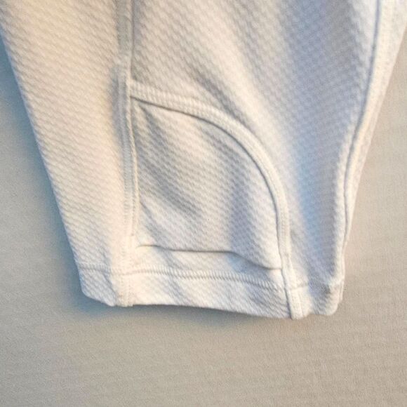 Lululemon White Long Sleeve Top | Mesh High Low -Cuffins -Size 12 - A Flaw= DEAL - Picture 2 of 7